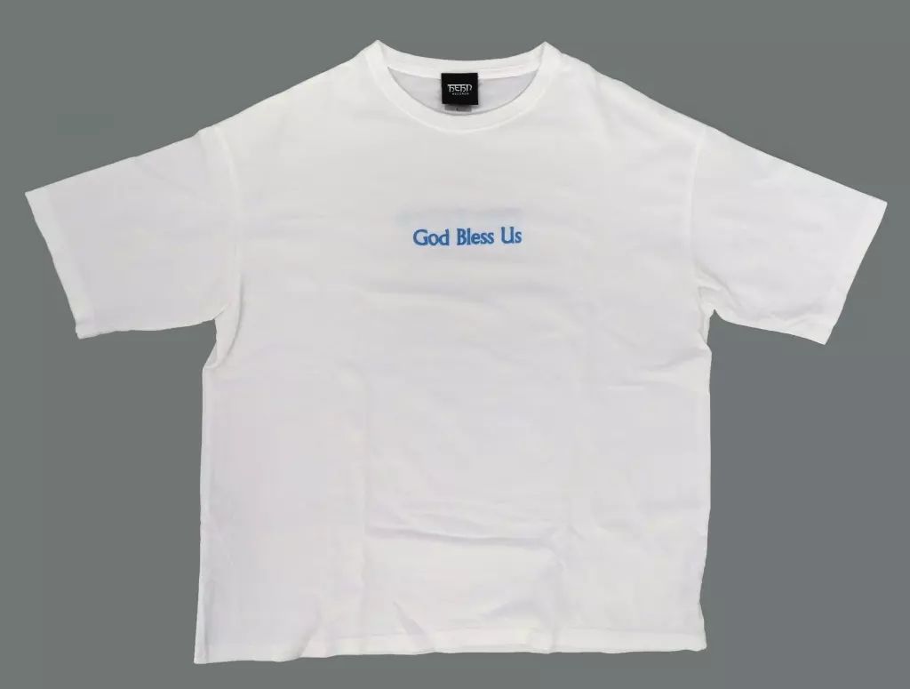 中古】Tシャツ 藤井風 God Bless Us T-SHIRT(Tシャツ) ホワイト×ブルー