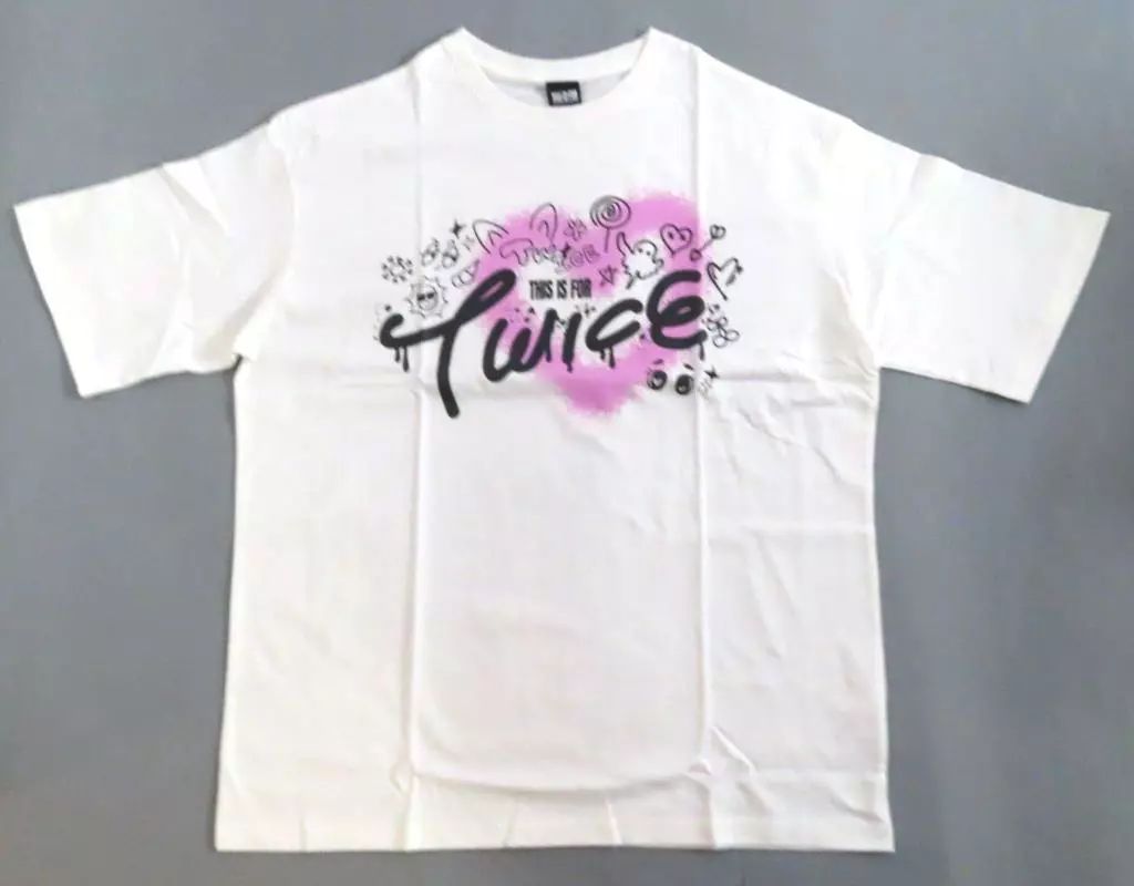 中古】衣類 TWICE Tシャツ ホワイト Mサイズ 「TWICE ＜THIS IS FOR