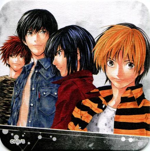 中古】コースター(キャラクター) 義高＆慎一郎＆アキラ＆ヒカル