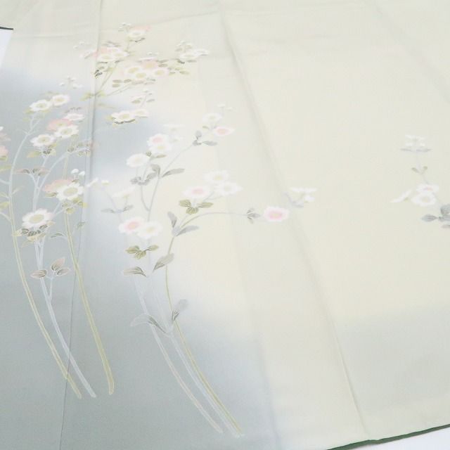 ❁tomihisa❁新品 ほていや謹製 手描き友禅 着物“染め美しく花を愛でれ