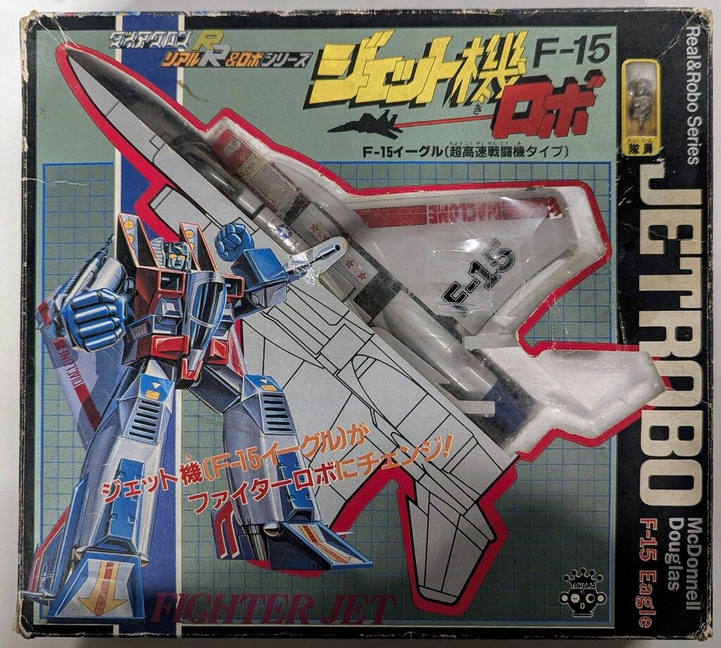 美品 タカラ ダイアクロン F-15 イーグル ジェット機ロボット ビンテージ 美品 タカラ ダイアクロン F-15 イーグル ジェット機ロボット