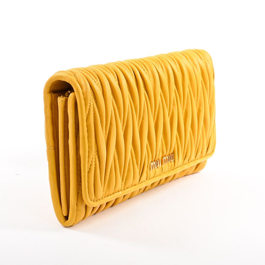 miu miu　ロングウォレット MIU MIU ミュウミュウ 長財布 ロングウォレット - メルカリ