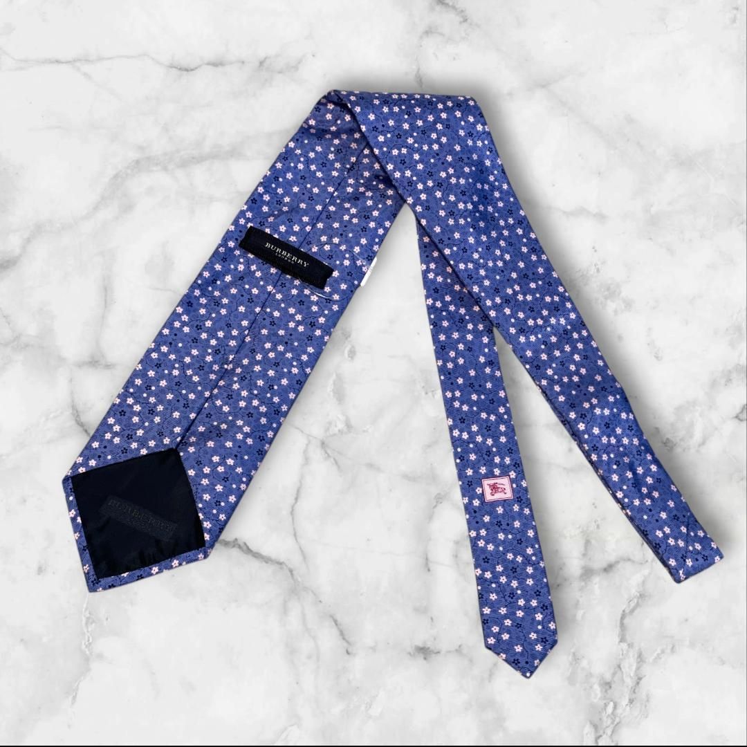 新品 バーバリー BURBERRY ネクタイ シルク ブルー チェック シルクタイ (ネイビー Blue) - メンズ, シルク | Burberry