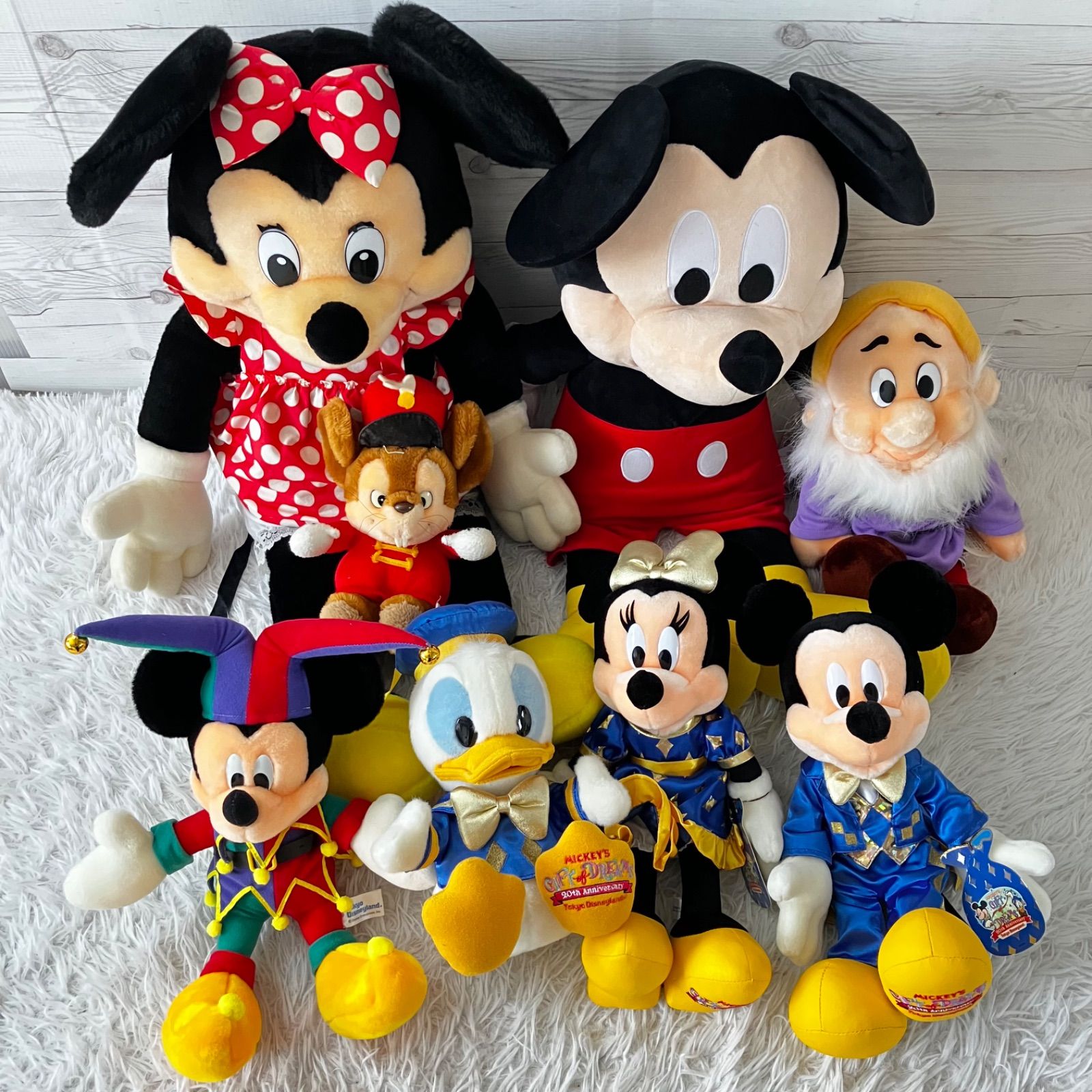 Disney ディズニー 8点セットディズニーリゾート 15周年記念ぬいぐるみ