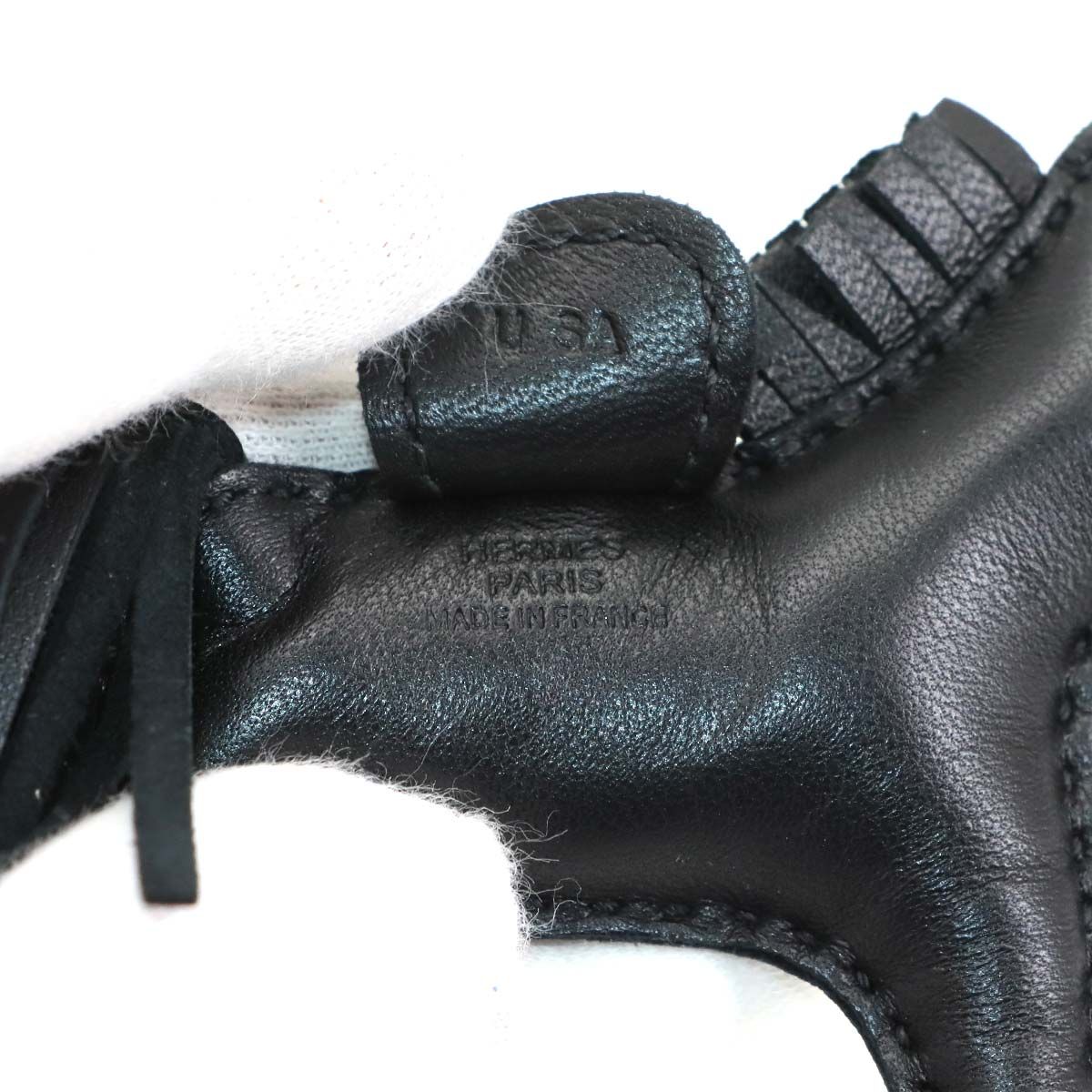 新品同様 エルメス HERMES ソーブラック ロデオ PM バッグチャーム