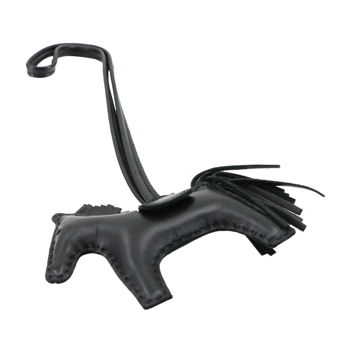 新品同様 エルメス HERMES ソーブラック ロデオ PM バッグチャーム