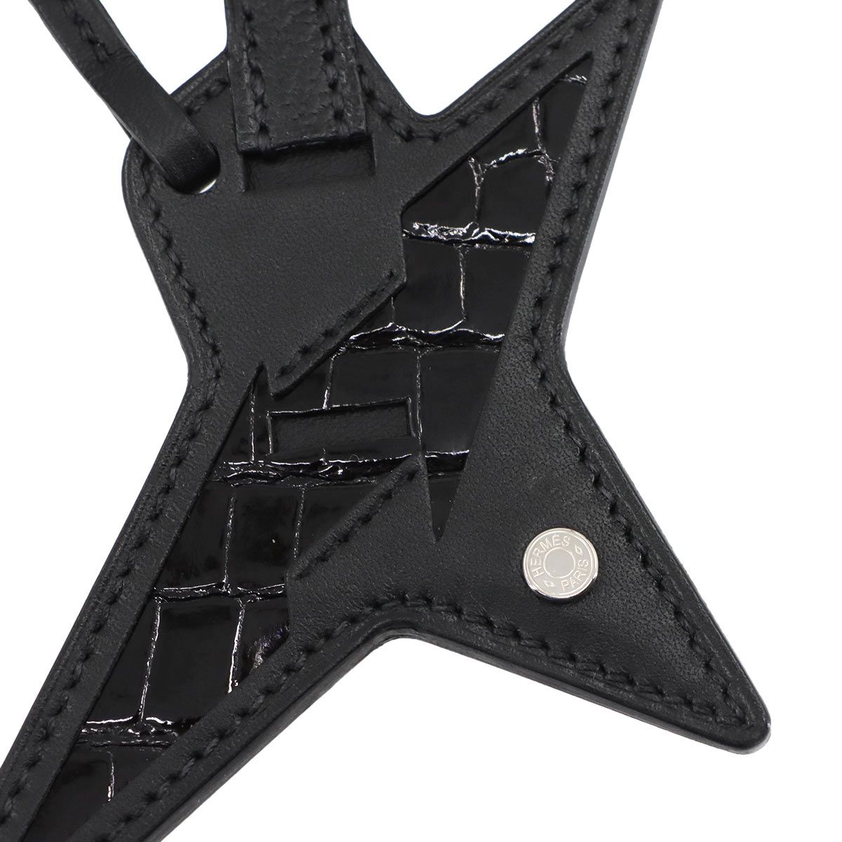 未使用 展示品 エルメス HERMES ロック チャーム アリゲーター リセ