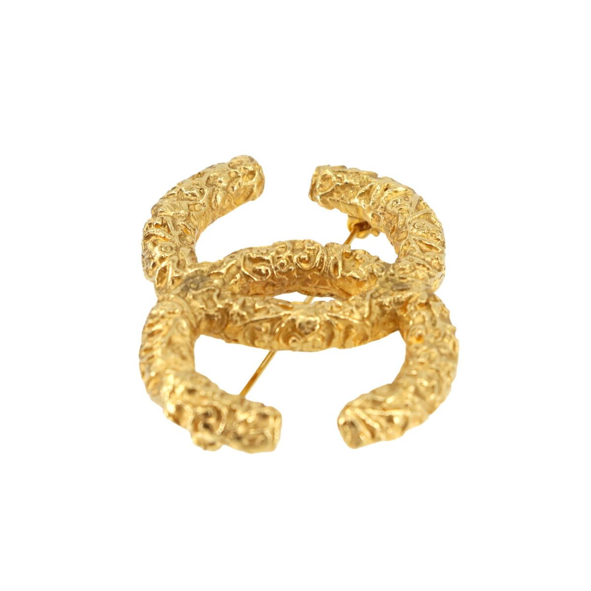 シャネル ココマーク ヴィンテージ ブローチ レディース アクセサリー ゴールド CHANEL ココマーク 溶岩 ブローチ ゴールド アクセサリー 93A