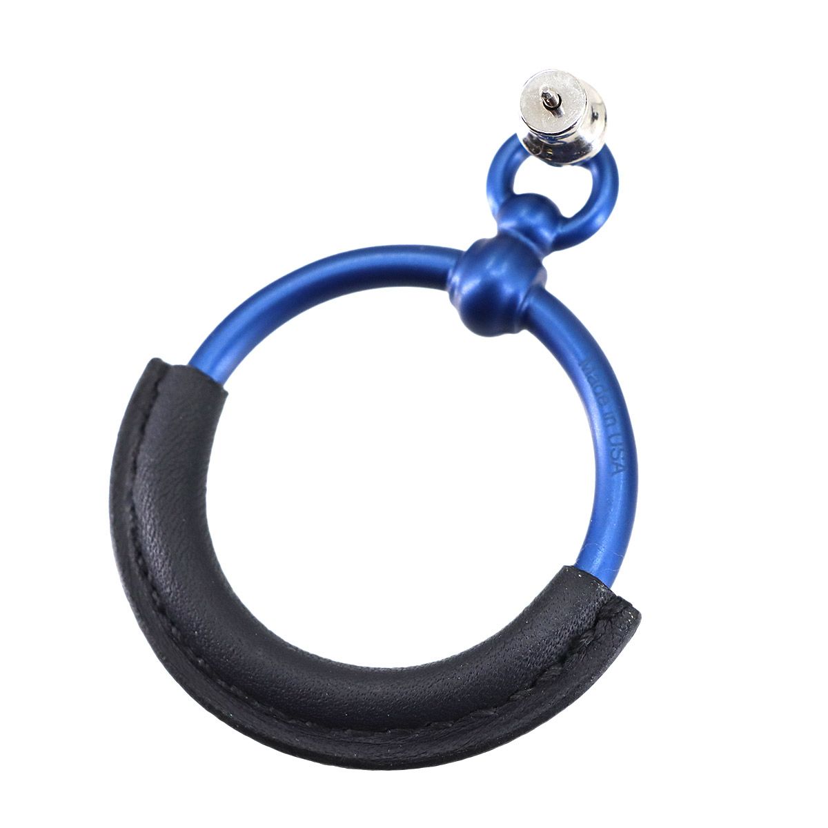 未使用 展示品 エルメス HERMES ループ PM ピアス スイフト ブルー