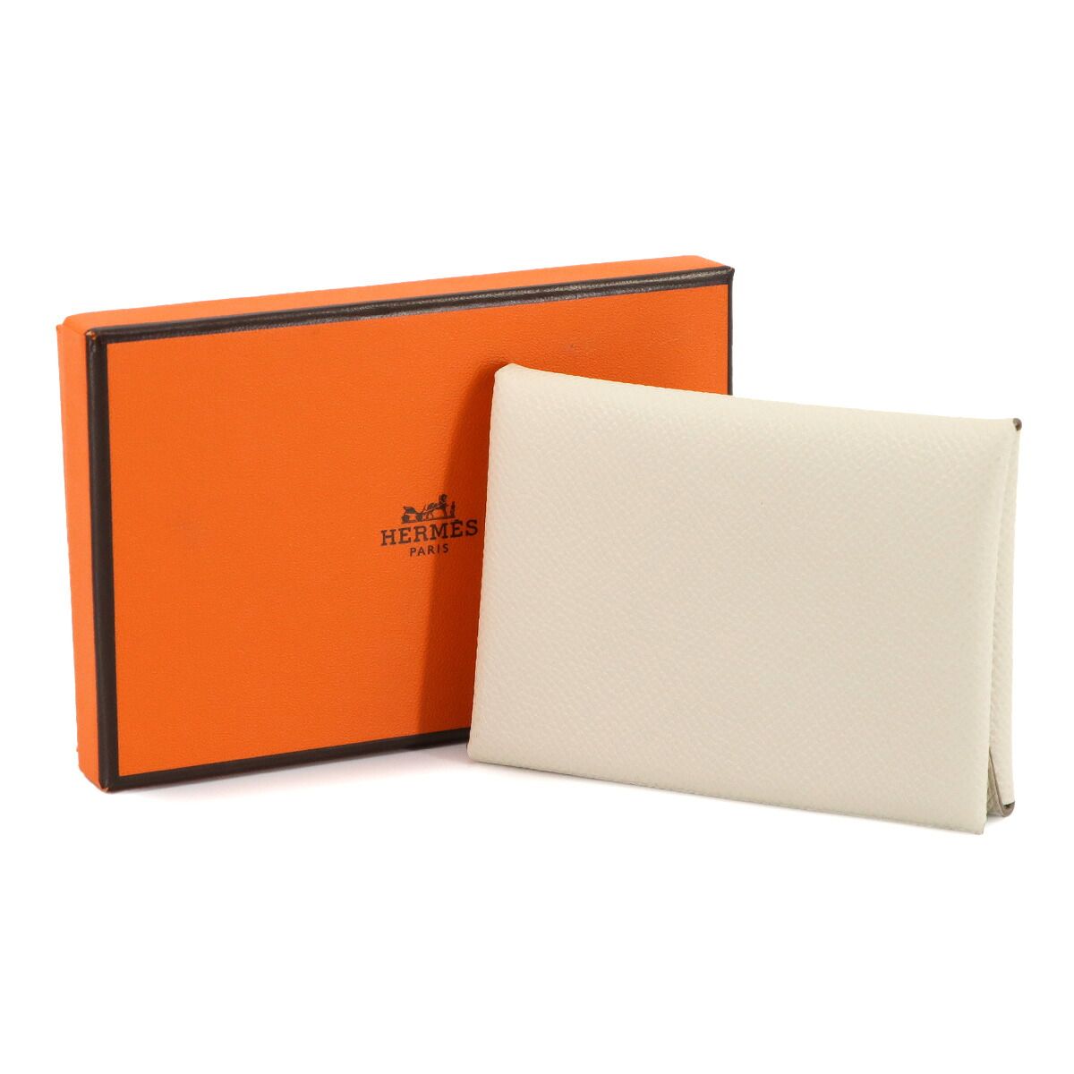 未使用 展示品 エルメス HERMES カルヴィ デュオ カードケース 名刺