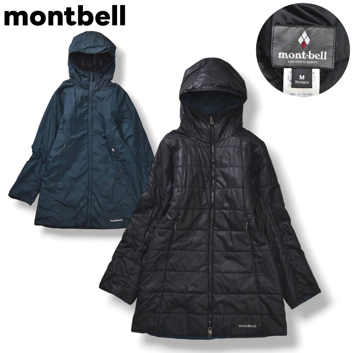 モンベル montbell サーマランド コート リバーシブル ジャンパー 中綿 