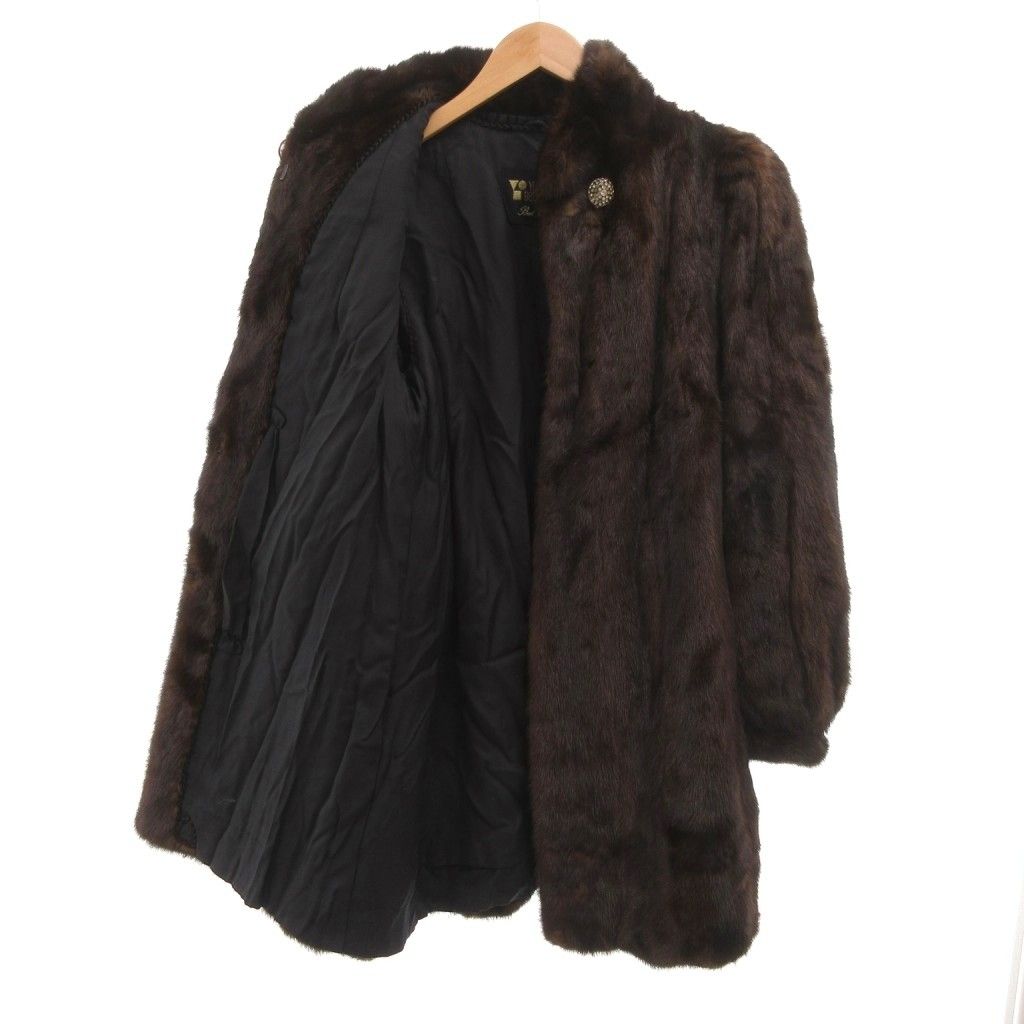美品　サガミンク　金サガ　ユキベルファム　サファイアミンク　コート　11号　L サガミンク SAGA MINK YUKI BELLE FEMME ユキベルファム 金サガ ミンク