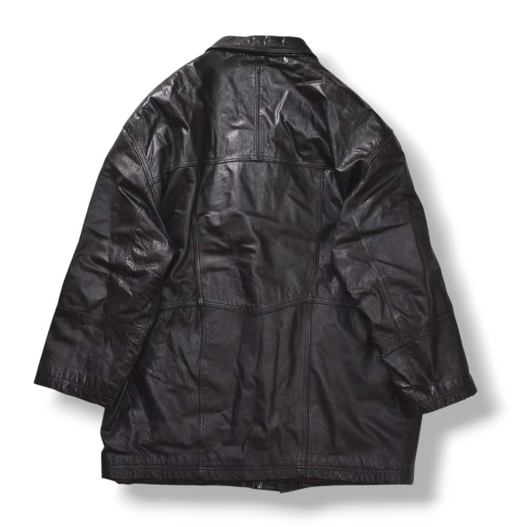 本革】 90s ヴィンテージ Hass's Collection 牛革 カウハイド レザー