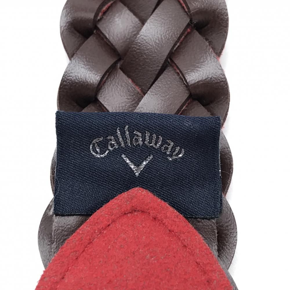キャロウェイ ショートパンツ レッド×白×ネイビー ストライプ ベルト付 レディース M ゴルフウェア Callaway ショートパンツ キャロウェイ Callaway 総柄 美品キャロウェイ サイドパイピングライン