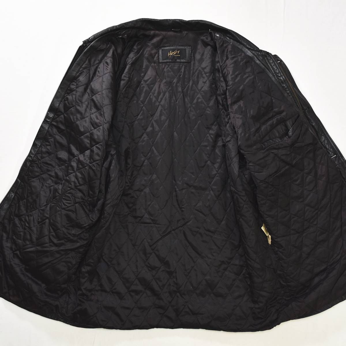 本革】 90s ヴィンテージ Hass's Collection 牛革 カウハイド レザー