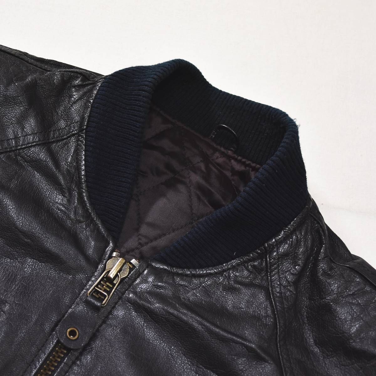 ミラノコレクション 革ジャン 当時物 ビンテージ バイクジャケット 羊革 ミラノコレクション 革ジャン 当時物 ビンテージ バイクジャケット 羊