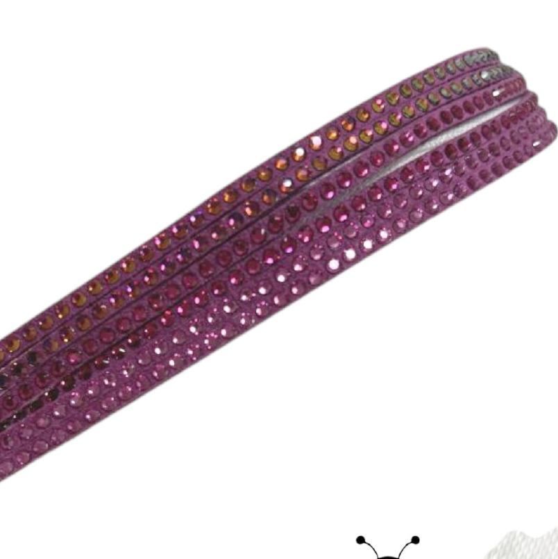 スワロフスキー レザーブレスレット Swarovski スレークフューシャ 