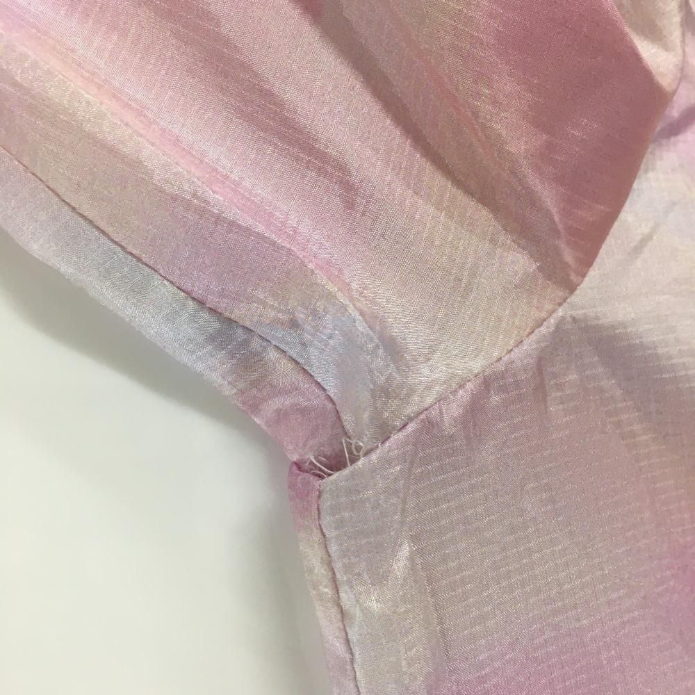 アルチビオ ブルゾン ピンク系 ハーフジップ 薄手 裾ドローコード 飾り