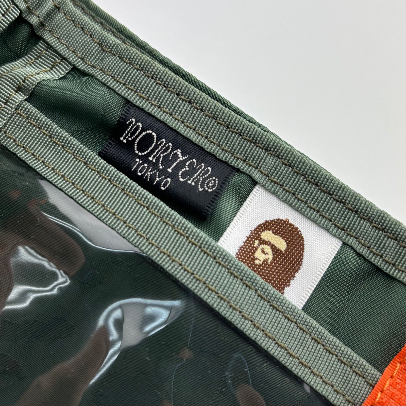 未使用品 A BATHING APE × PORTER タンカー ウォレット ジャガード迷彩