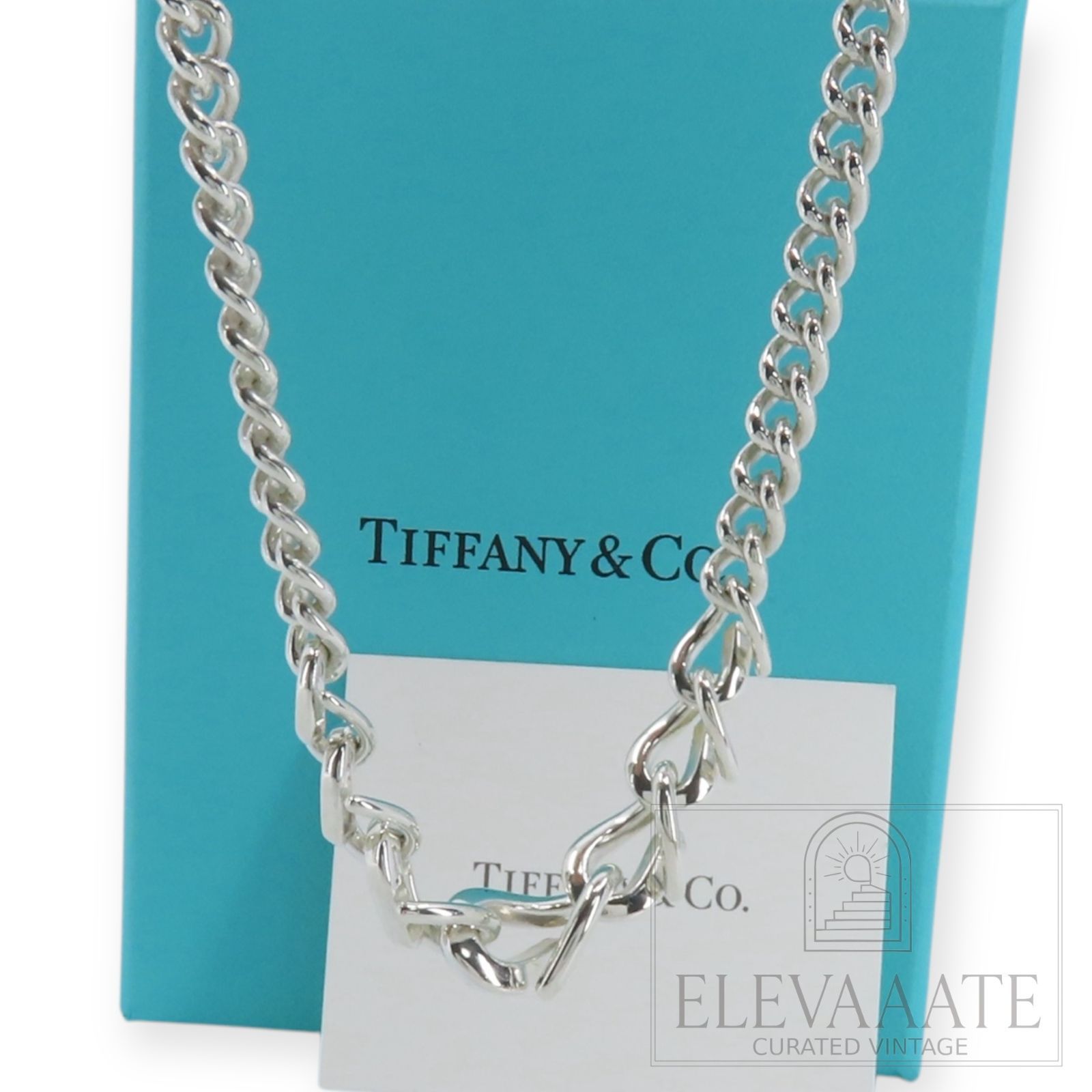 美品 Tiffany&Co. ティファニー フォージ グラジュエイテッド リンク 