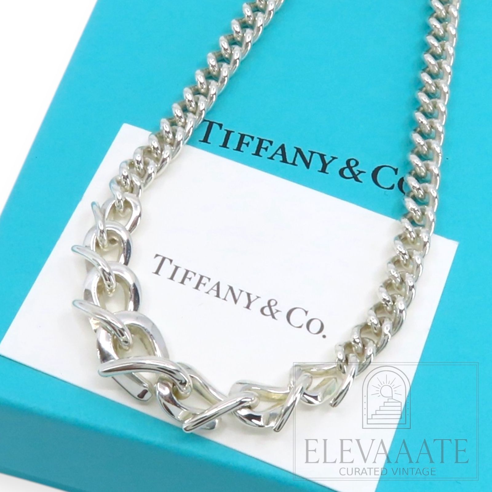 美品 Tiffany&Co. ティファニー フォージ グラジュエイテッド リンク