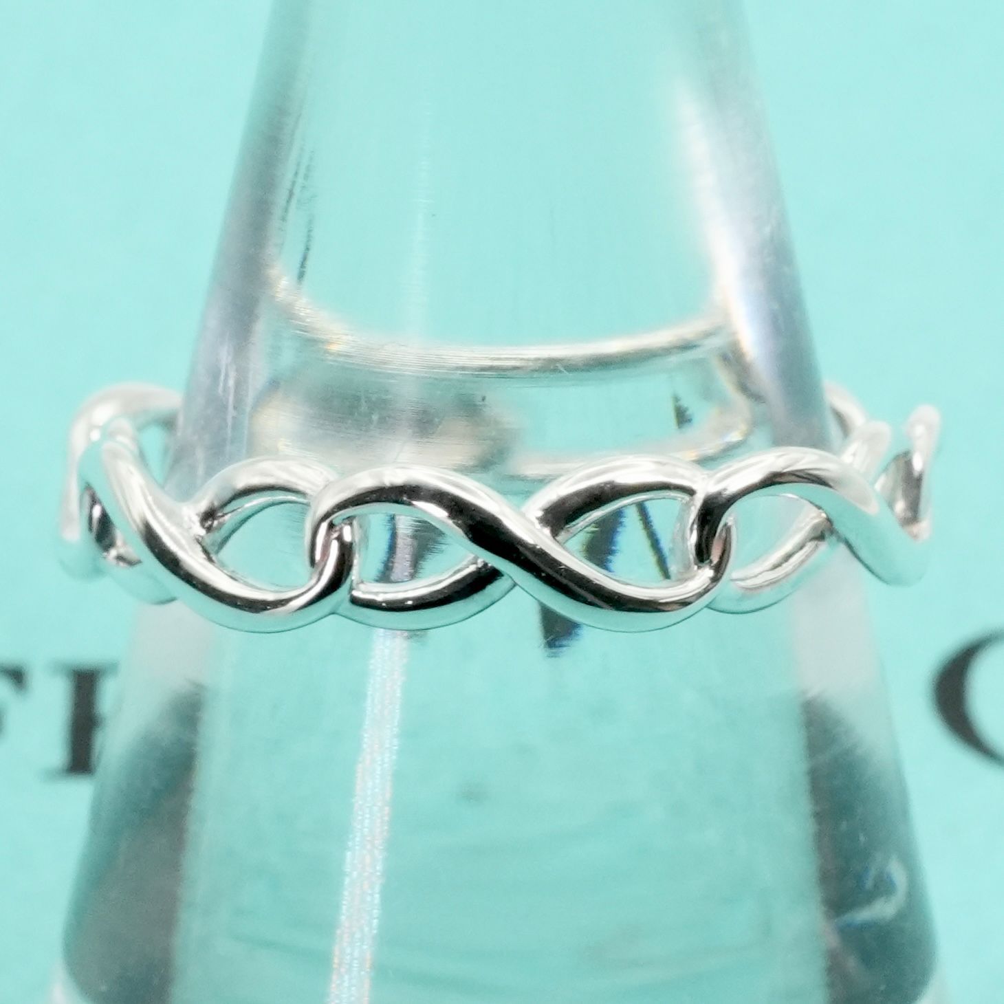 極美品11.5号ティファニー シルバー インフィニティバンドリング25