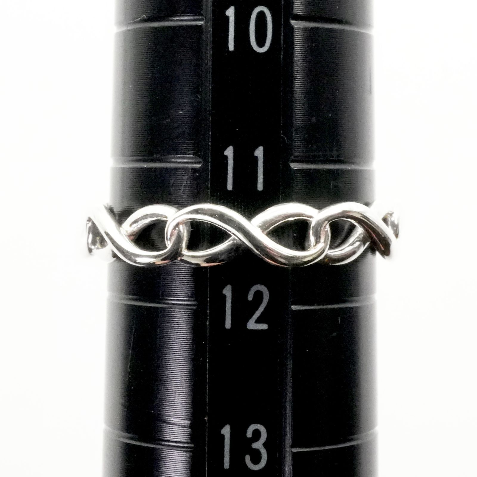 極美品11.5号ティファニー シルバー インフィニティバンドリング25