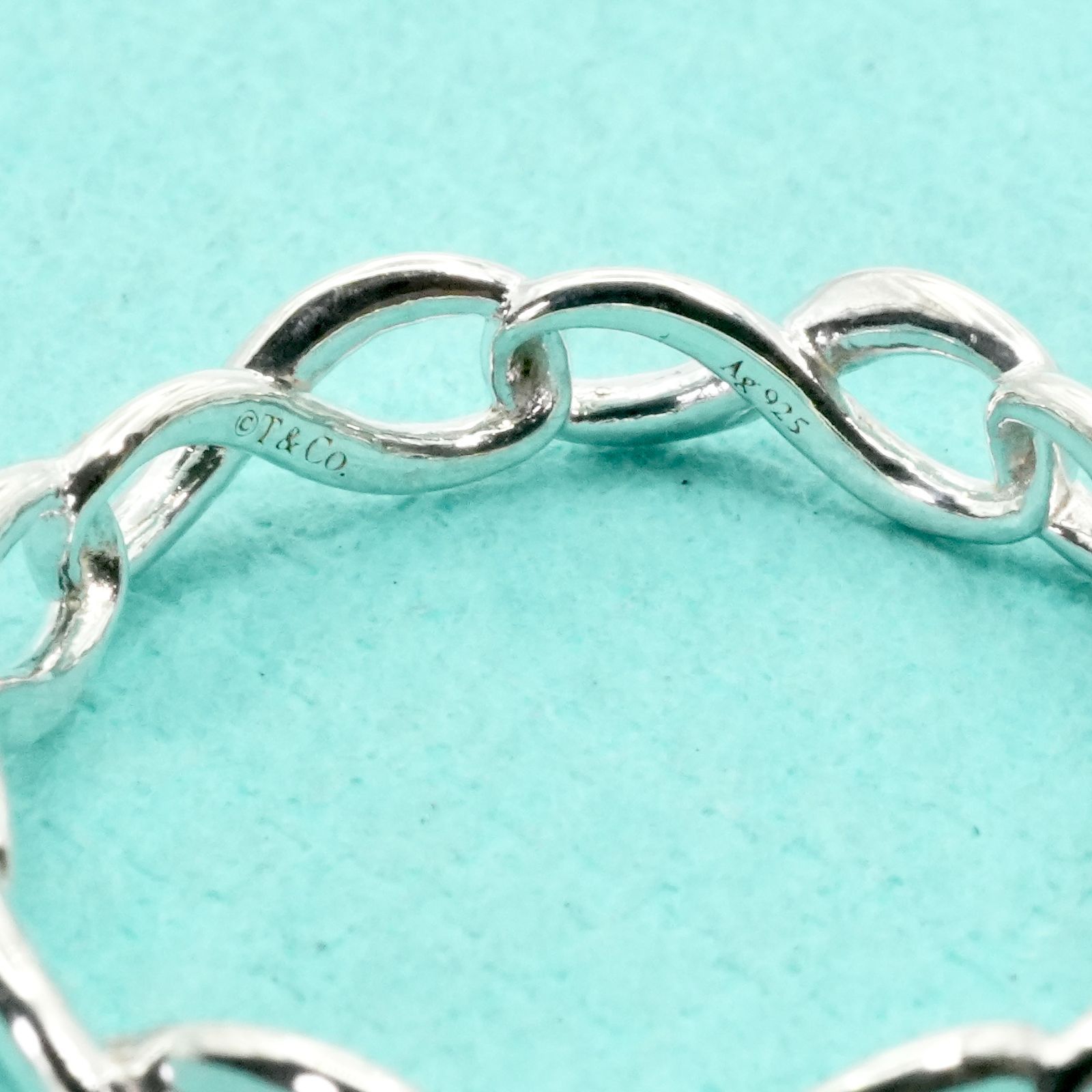 極美品11.5号ティファニー シルバー インフィニティバンドリング25
