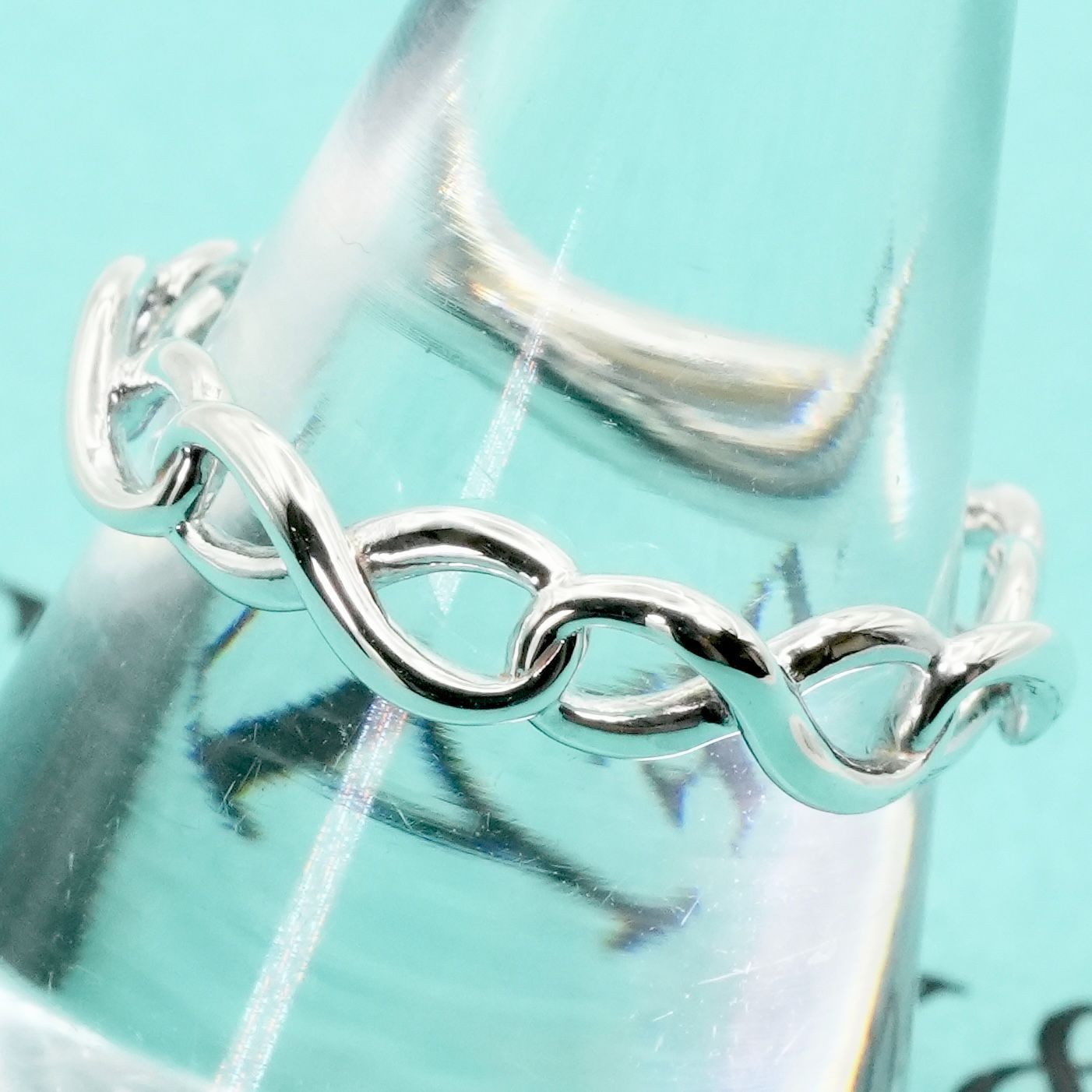 極美品11.5号ティファニー シルバー インフィニティバンドリング25