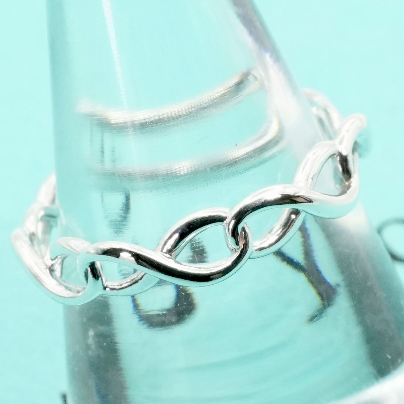 極美品11.5号ティファニー シルバー インフィニティバンドリング25