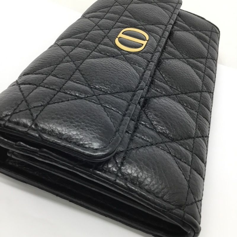 DIOR【ディオール】カナージュ フラップ ロングウォレット 二つ折り長
