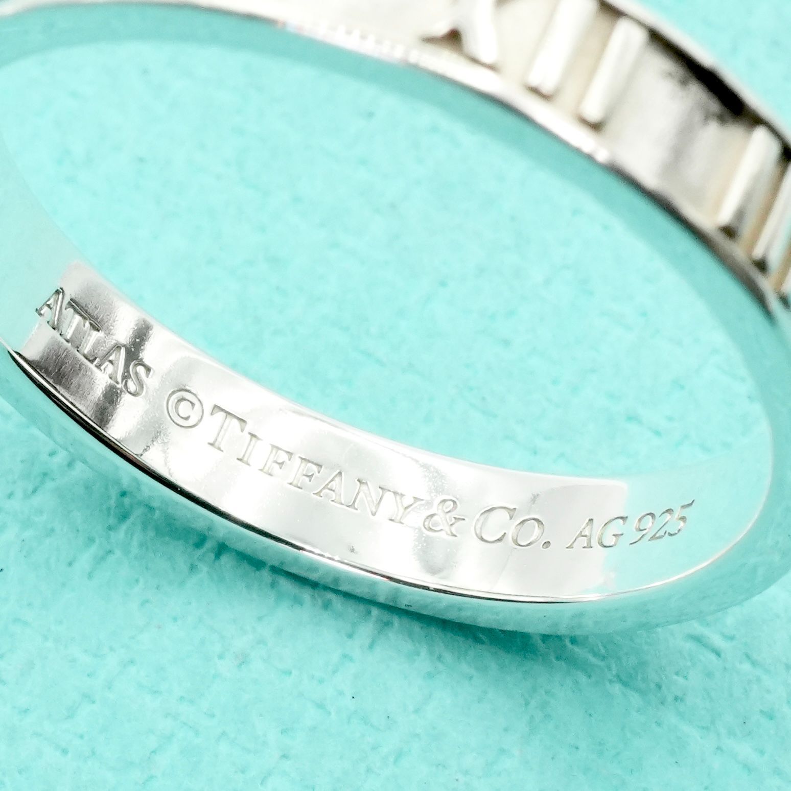 極美品20号 ティファニー アトラス スリム シルバー リング/25-2596