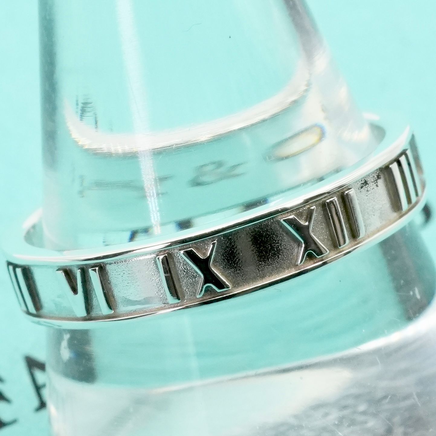 極美品20号 ティファニー アトラス スリム シルバー リング/25-2596