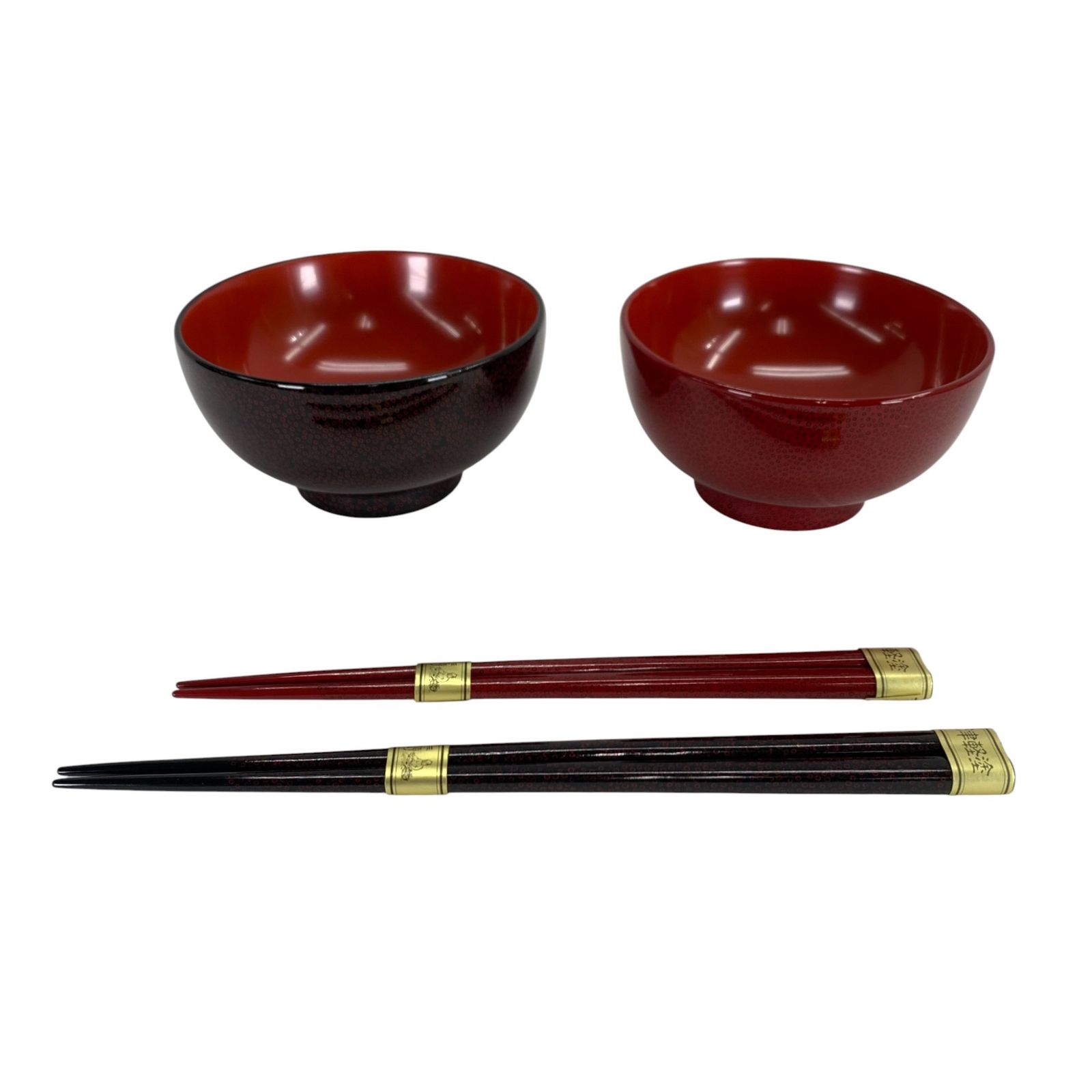 津軽塗　碗、箸セット　新品未使用 むらた工芸 津軽塗 夫婦椀・箸セット 未使用 - メルカリ