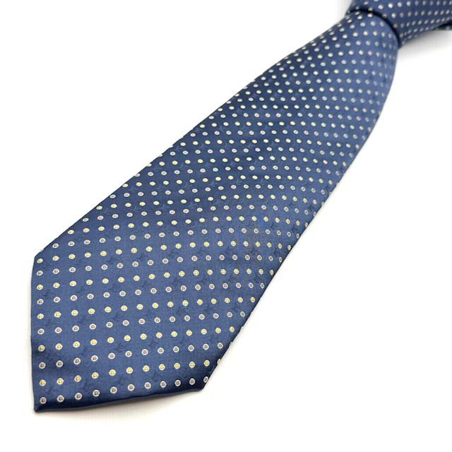 ルイヴィトン モノグラム ネイビー 水玉柄 ネクタイ 127988 - メルカリ