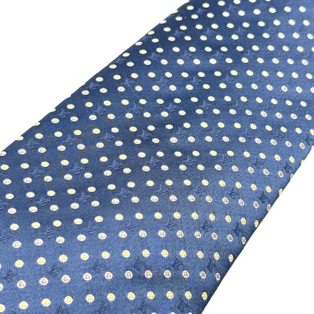 ルイヴィトン モノグラム ネイビー 水玉柄 ネクタイ 127988 - メルカリ