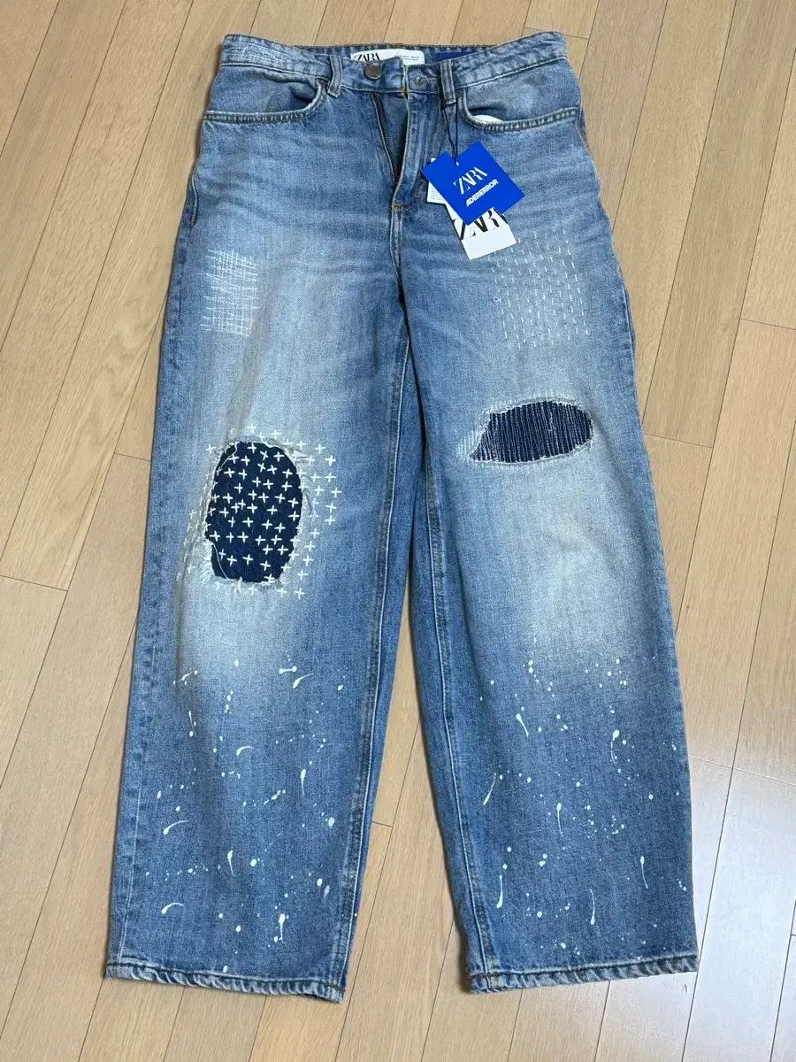 ZARA x ADER ERROR パッチワーク ジーン ブルー - メルカリ