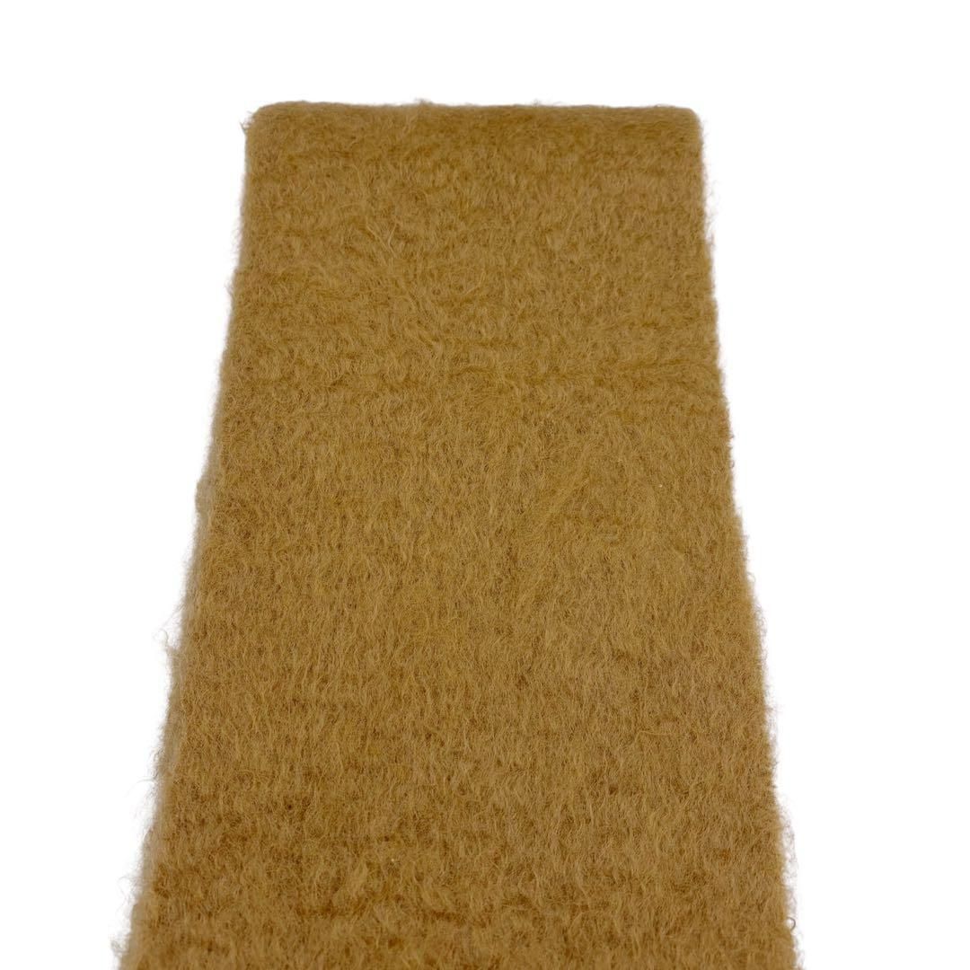 ⭐️美品⭐️ ロエベ マフラー モヘア アナグラム レザーロゴ ブラウン