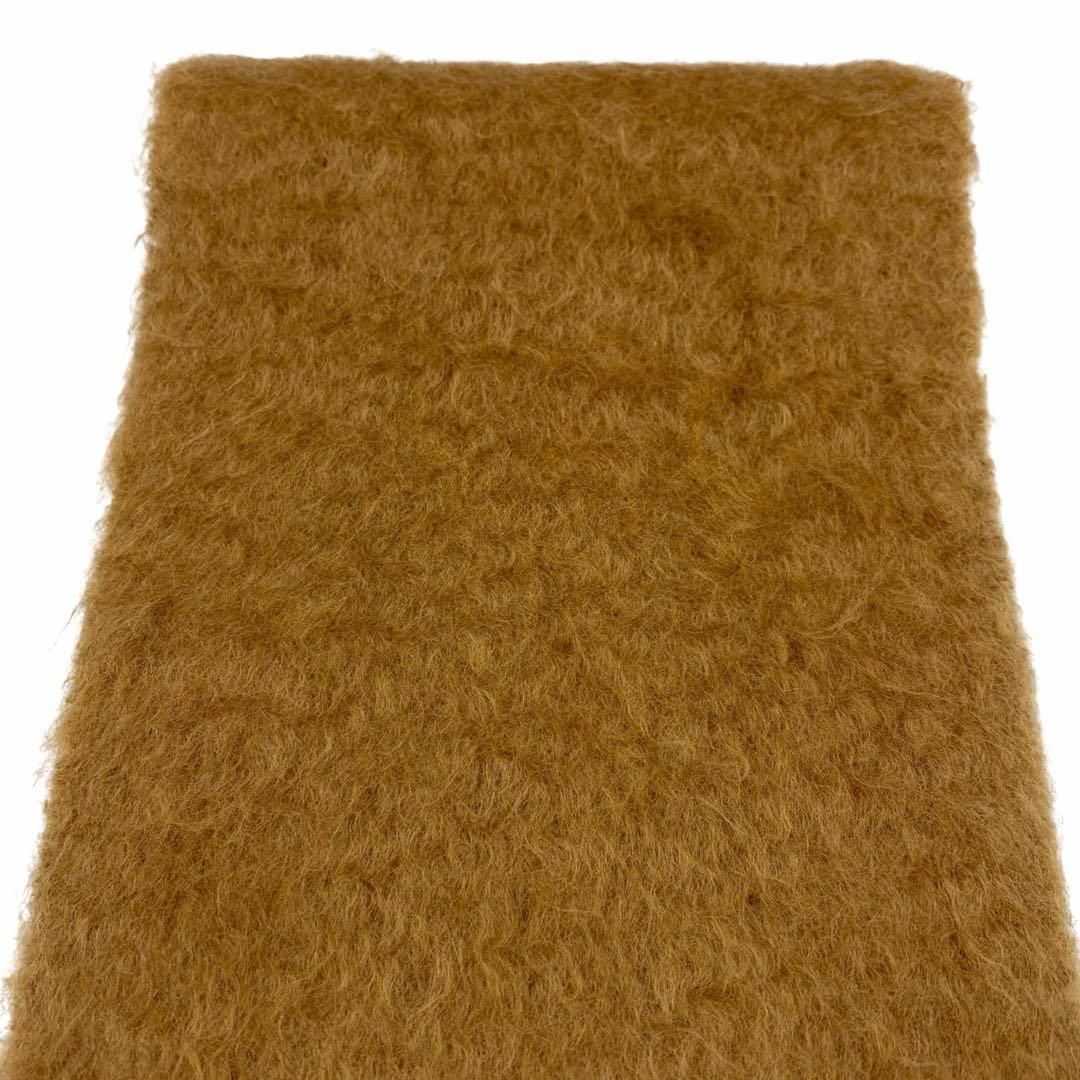 ⭐️美品⭐️ ロエベ マフラー モヘア アナグラム レザーロゴ ブラウン