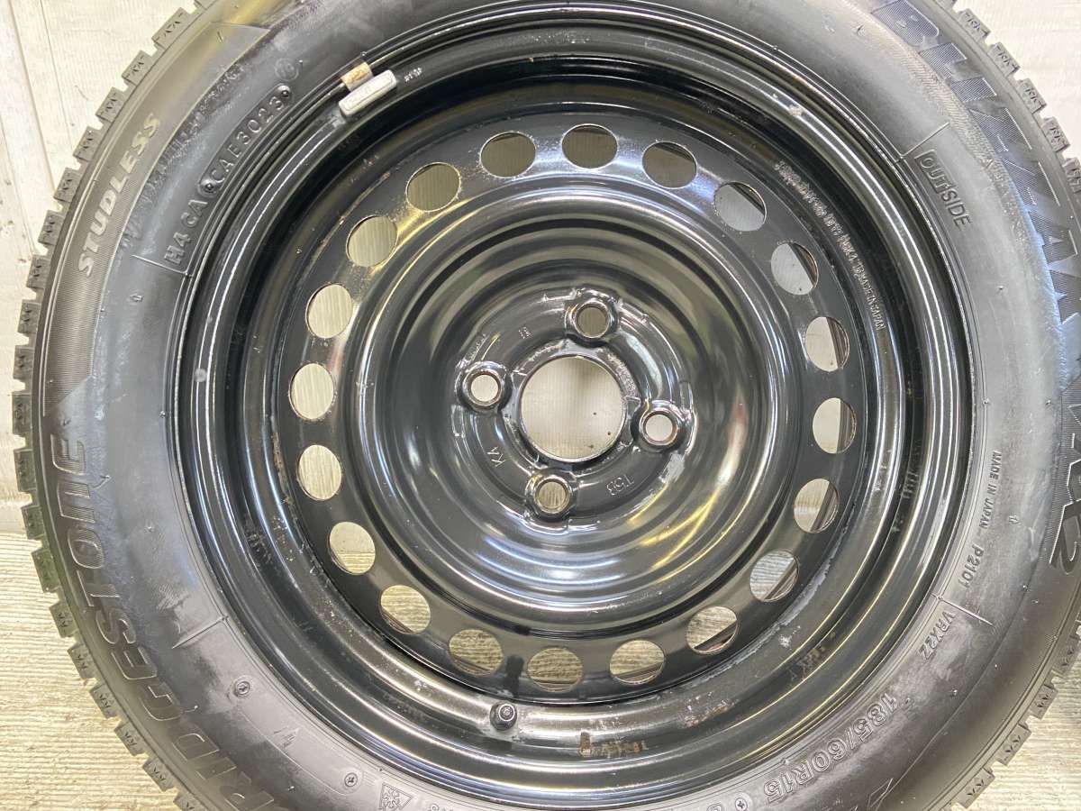 185/60R15 ブリヂストン ブリザック VRX2 ホンダ純正 T5B 15x6.0 100-4