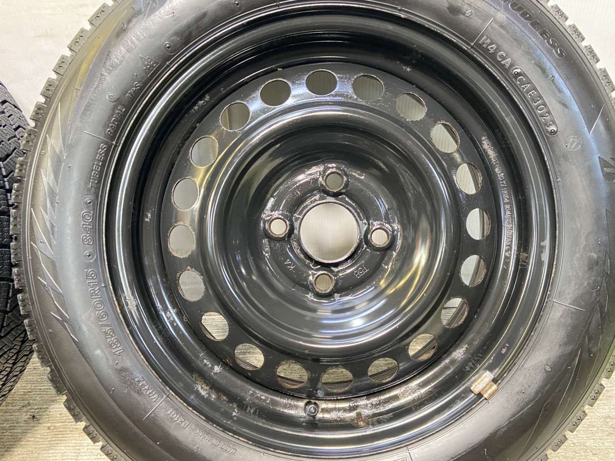 185/60R15 ブリヂストン ブリザック VRX2 ホンダ純正 T5B 15x6.0 100-4