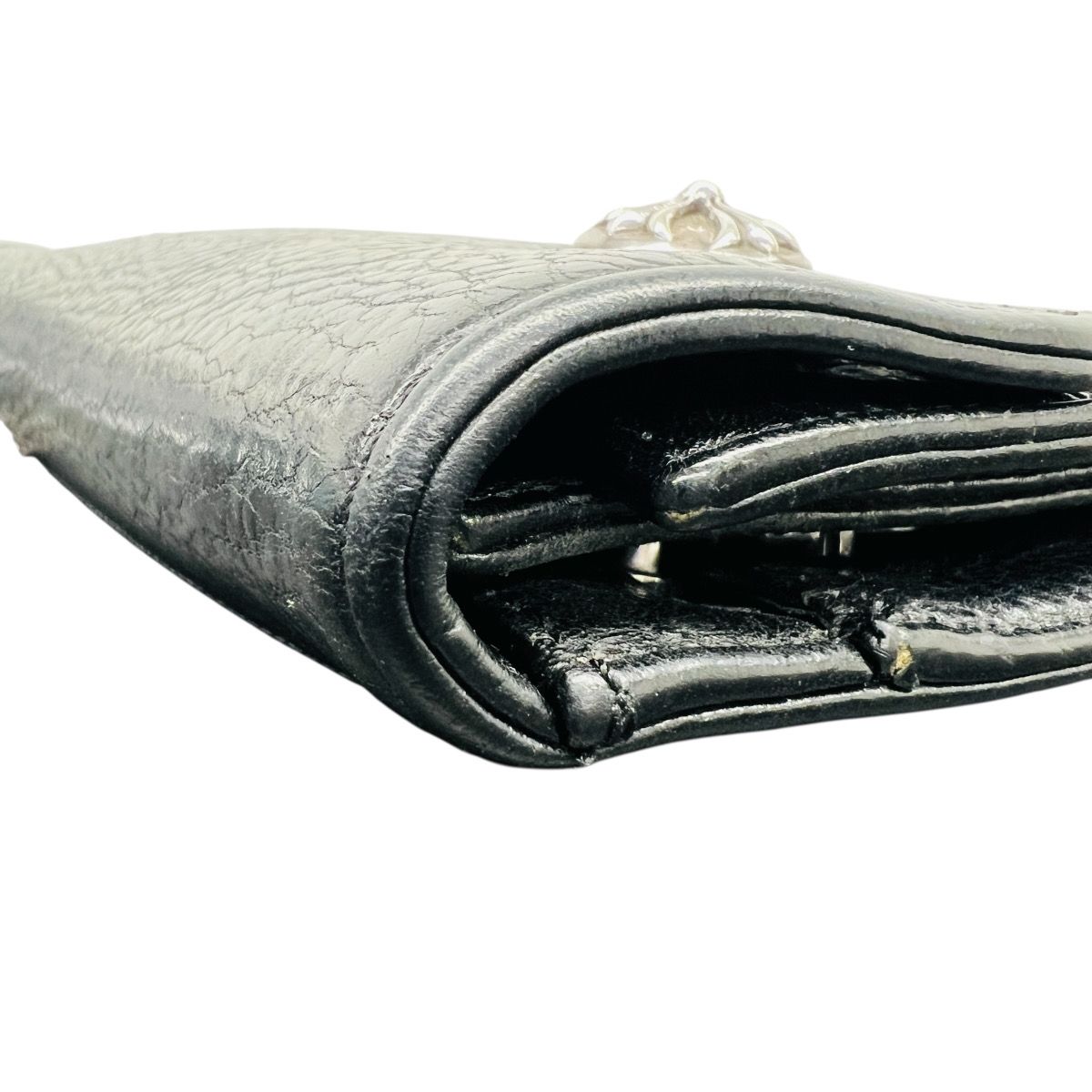 CHROME HEARTS 美品 クロムハーツ WAVE WALLET ウェーブ ウォレット