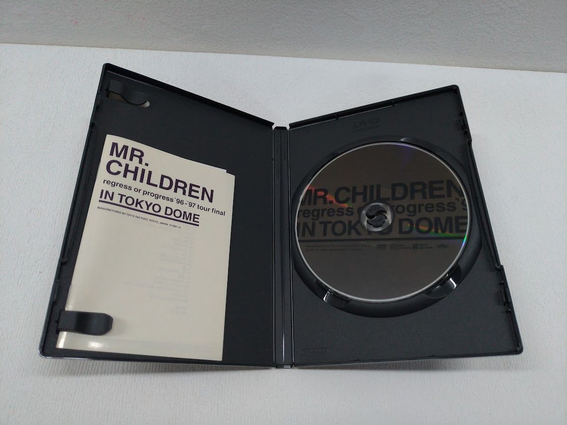 ミュージック 1 DVD Mr.Children regress or progress'96 Mr.Children / regress or progress '96-'97 tour final IN TOKYO DOME