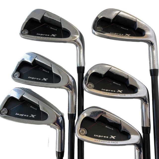 中古】 ヤマハ inpres X D BLACK 6S アイアンセット IR DX-508i