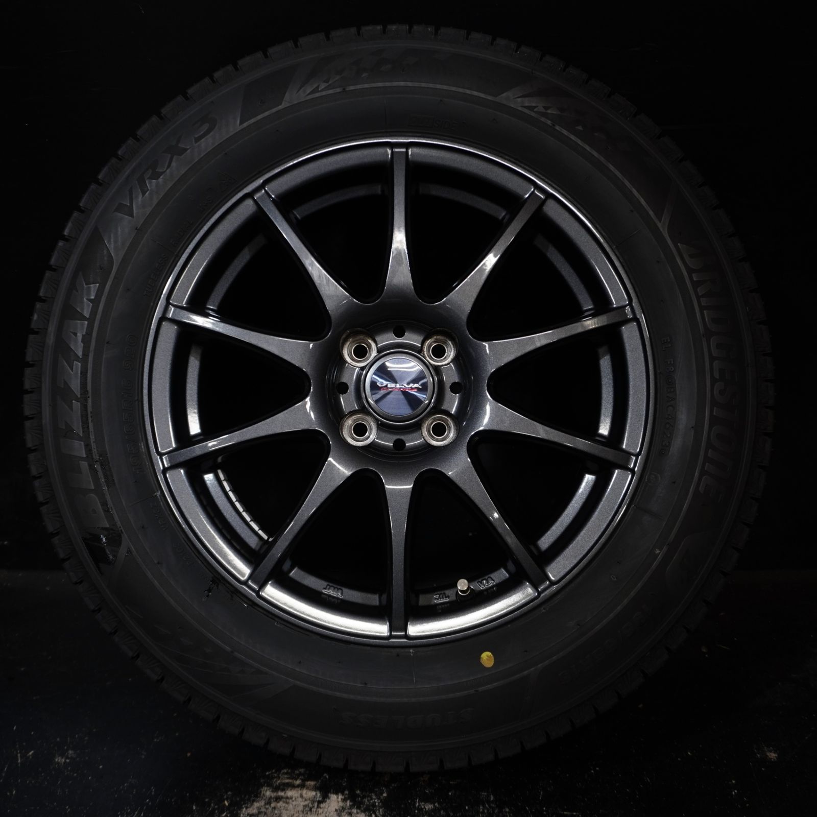 23年製 バリ山 ブリヂストン BLIZZAK VRX3 / Weds VELVA 【 195/65R16