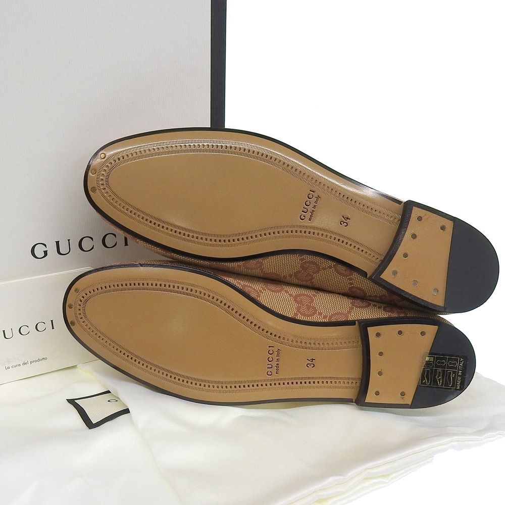 【ほぼ未使用品】GUCCI グッチ ホースビットローファー 箱付き 美品 GUCCI グッチ ホース ビット ローファー レザー 金具
