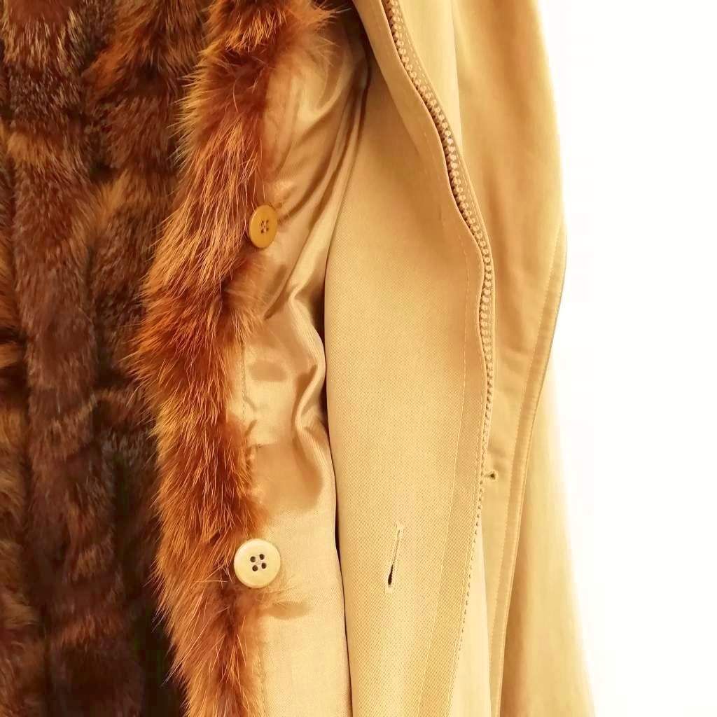 ヨビス JOBIS リアルファーライナー コート 38 キャメル系 美品 - メルカリ