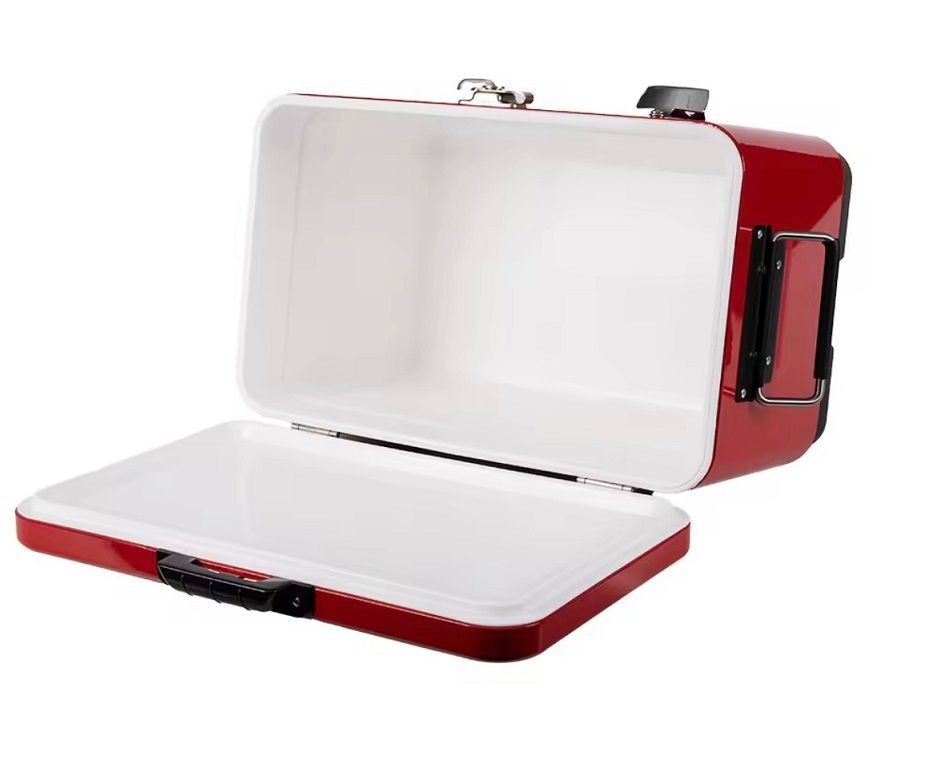 GENERIC OUTDOOR ビンテージ メタルクーラーボックス 30l レッド