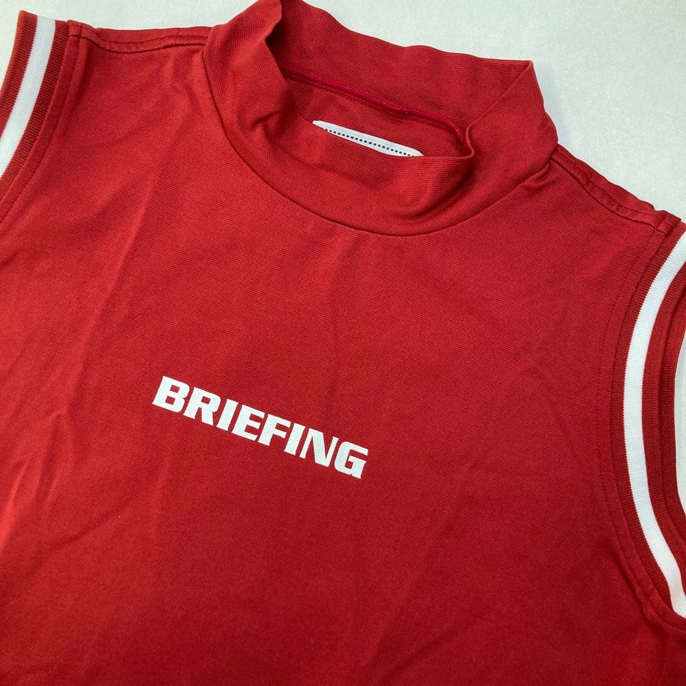 BRIEFING ハイネックレッドシャツ サイズ：M BRIEFING GOLF ブリーフィング 2023年モデル ハイネック