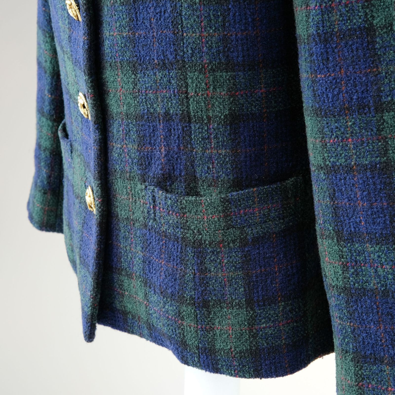 希少】 BURBERRY バーバリー ブラックウォッチ テーラードジャケット 7